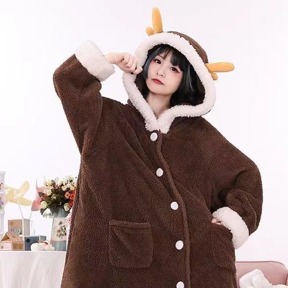 Spot parcel post Original God Game cos Same Style Zhongli Dragon-Shaped Nightgown Two-Dimensional Anime Peripl Plush Pajamas Autumn and Winter Three-Point Clothes ราคา  2,951 บาท*ส่งฟรี