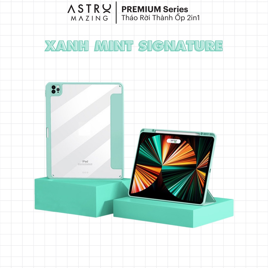 [Tháo rời thành ốp] Cover bao da iPad nam châm AstroMazing Premium Hybrid dành cho Pro 11 Air 4 5 Gen 9 10 12.9 Mini 6