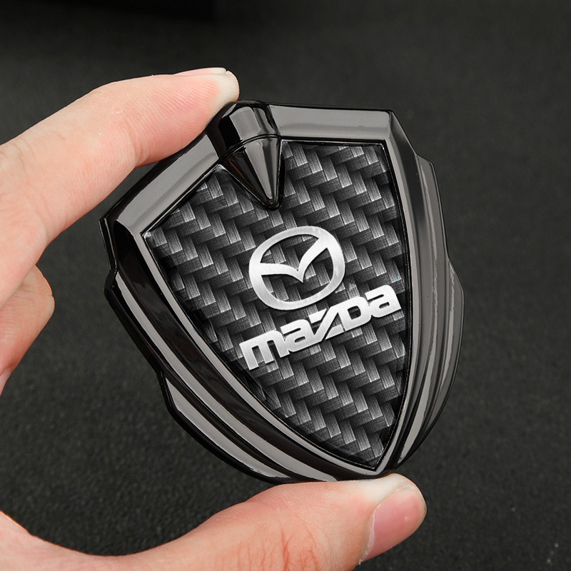 Laifu 3D ngoại thất xe hơi decal cho Mazda dán tấm gắn logo cửa sổ