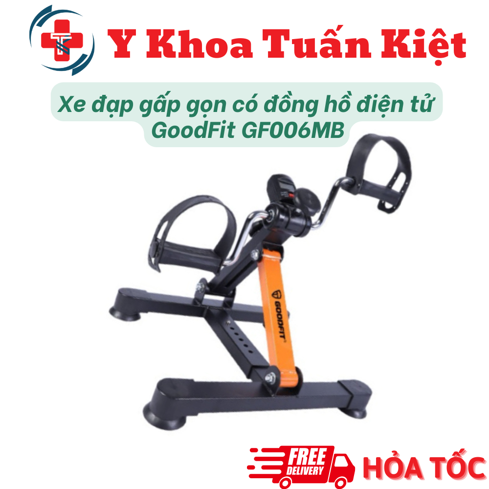 ✅ Xe đạp gấp gọn, xe đạp mini tập thể dục tại nhà, có đồng hồ điện tử GoodFit GF006MB