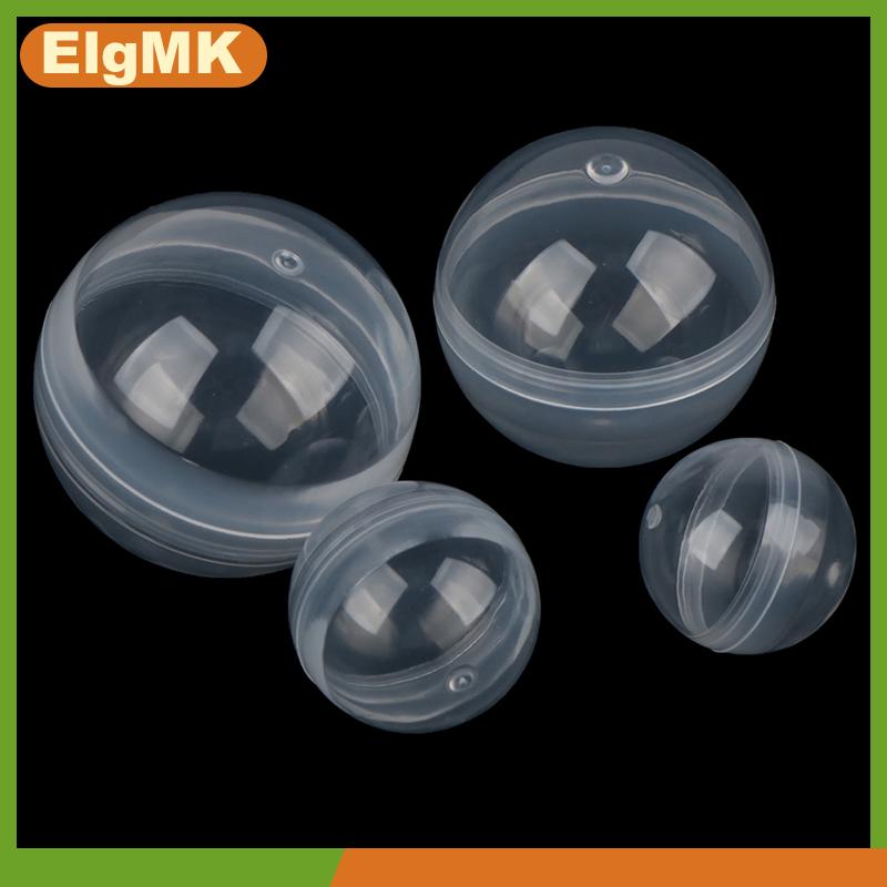 ElgMK 50pcs rõ ràng có thể mở minh bạch nhựa viên nang đồ chơi bất ngờ bóng nhỏ container làm những điều mô hình