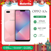 Oppo A3s 6gb Ram+ 128gb Rom Smartphone 6.2 Inch Full Screen