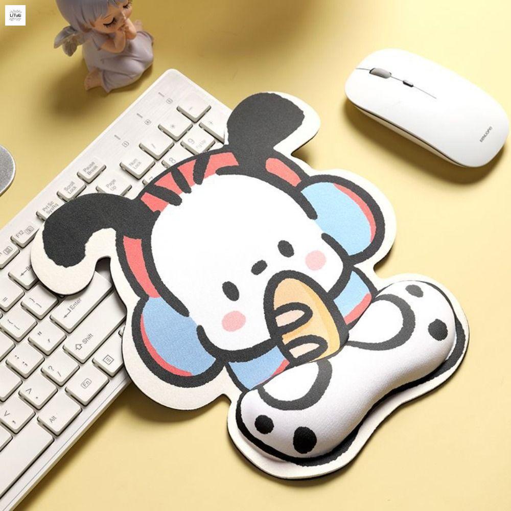 LITUILI Bánh Mì bỏ túi Tựa Cổ tay bàn phím  chuột Hỗ trợ tay Vải lụa sữa Đệm lót chuột hoạt hình Phụ kiện máy tính Thoải mái Đệm mềm hình động vật hoạt hình Nhân viên văn phòng