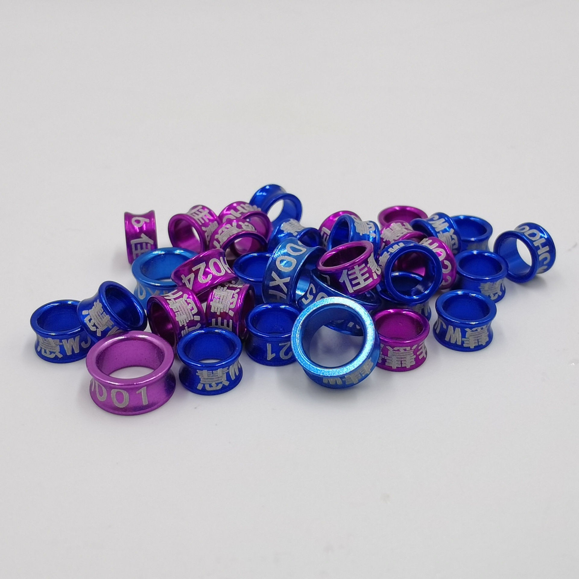lzh chim bồ câu vòng chân - 6mm mở màu sắc pha trộn gt nội dung tùy chỉnh chữ cái số người đàn ông có thể được khắc 🔥lzb031🔥