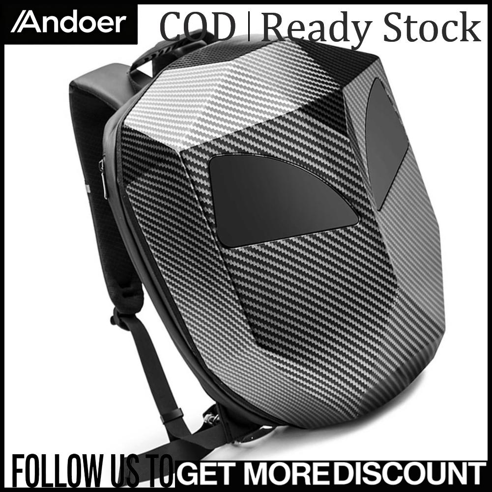 Andoer กระเป๋าหน้าจอที่ตั้งโปรแกรมได้ กระเป๋าเป้สะพายหลัง LED ผ้ากันน้ำ USB สายรัดปรับระดับได้สำหรับขี่รถจักรยานยนต์ ราคา 10,266 บาท*ส่งฟรี