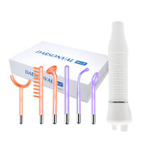 High Frequency Facial Skin Therapy With Neon & Argon Wands Remove Wrinkles Acne Infrared Hair Care Machine