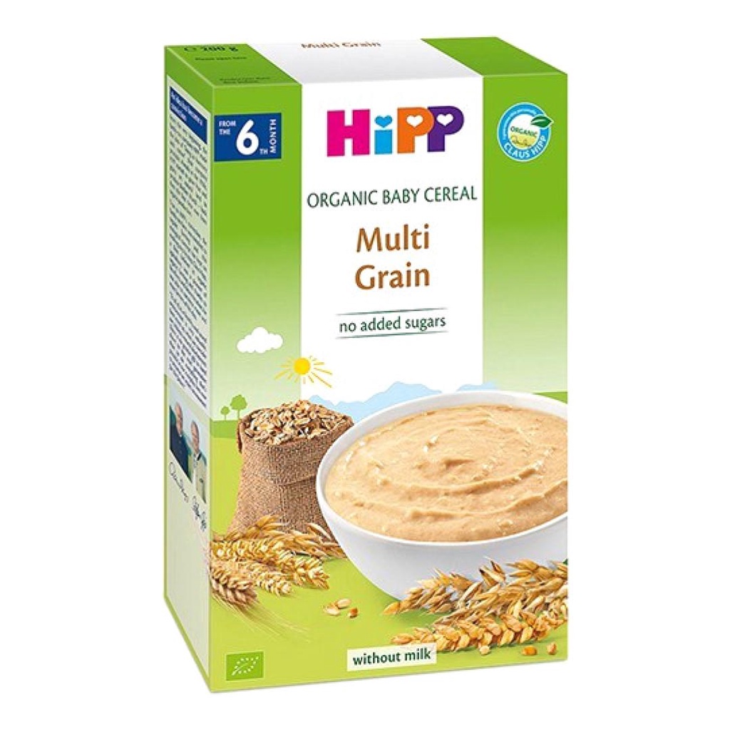 Ngũ Cốc Cho Bé, Organic Baby Cereal, Multi Grain 200g - HIPP