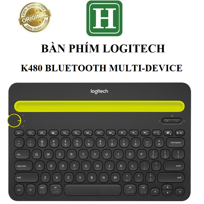 Bàn phím không dây bluetooth Logitech K480 - Kết nối 3 thiết bị
