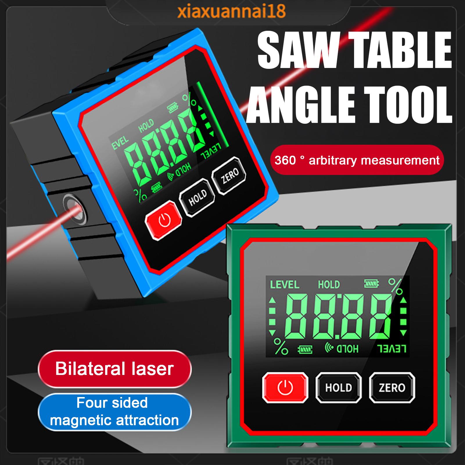 Xiaxuannai chính xác đo góc cụ chế biến gỗ Đồ đo góc LCD công cụ tìm góc kỹ thuật số thước đo góc hộp mức độ công cụ gia công gỗ cho độ chính xác đo lường lý tưởng