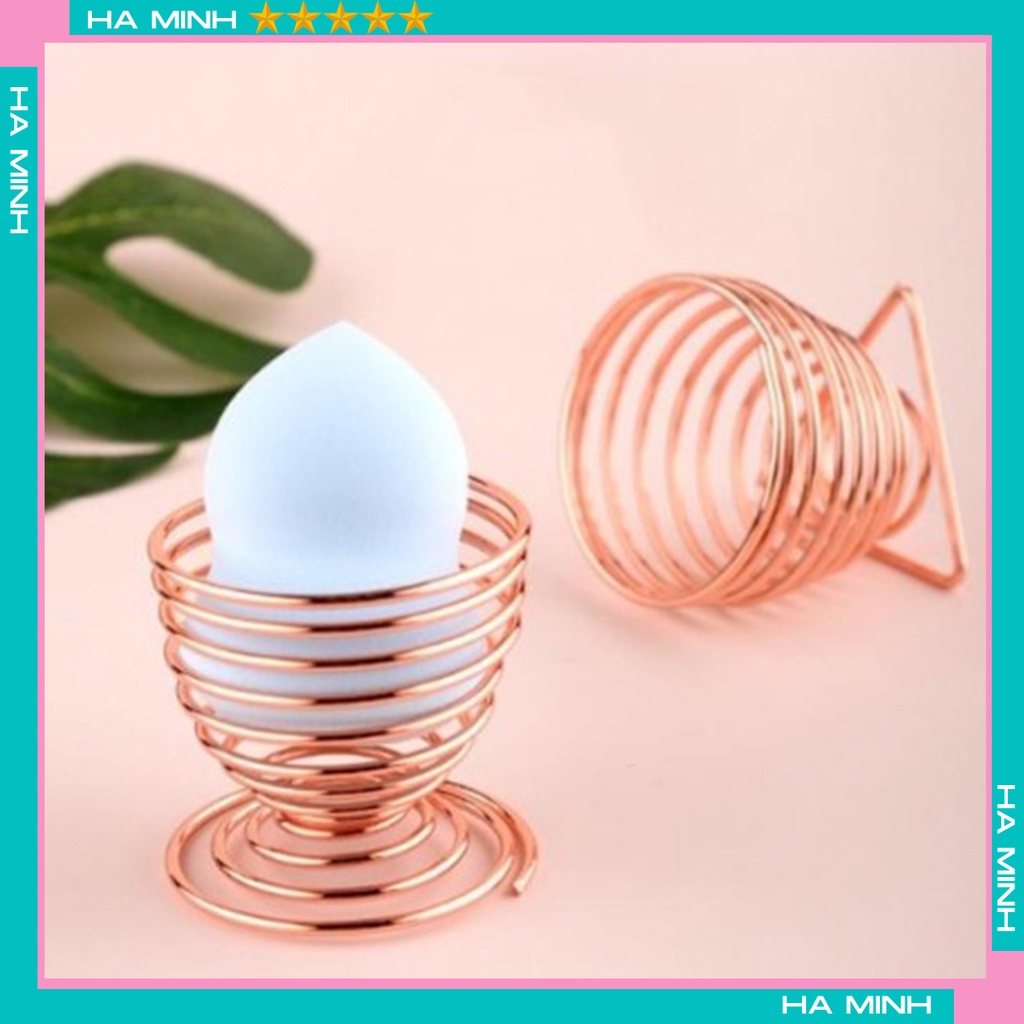 Giá đựng mút , kệ đựng mút trang điểm kim loại cao cấp