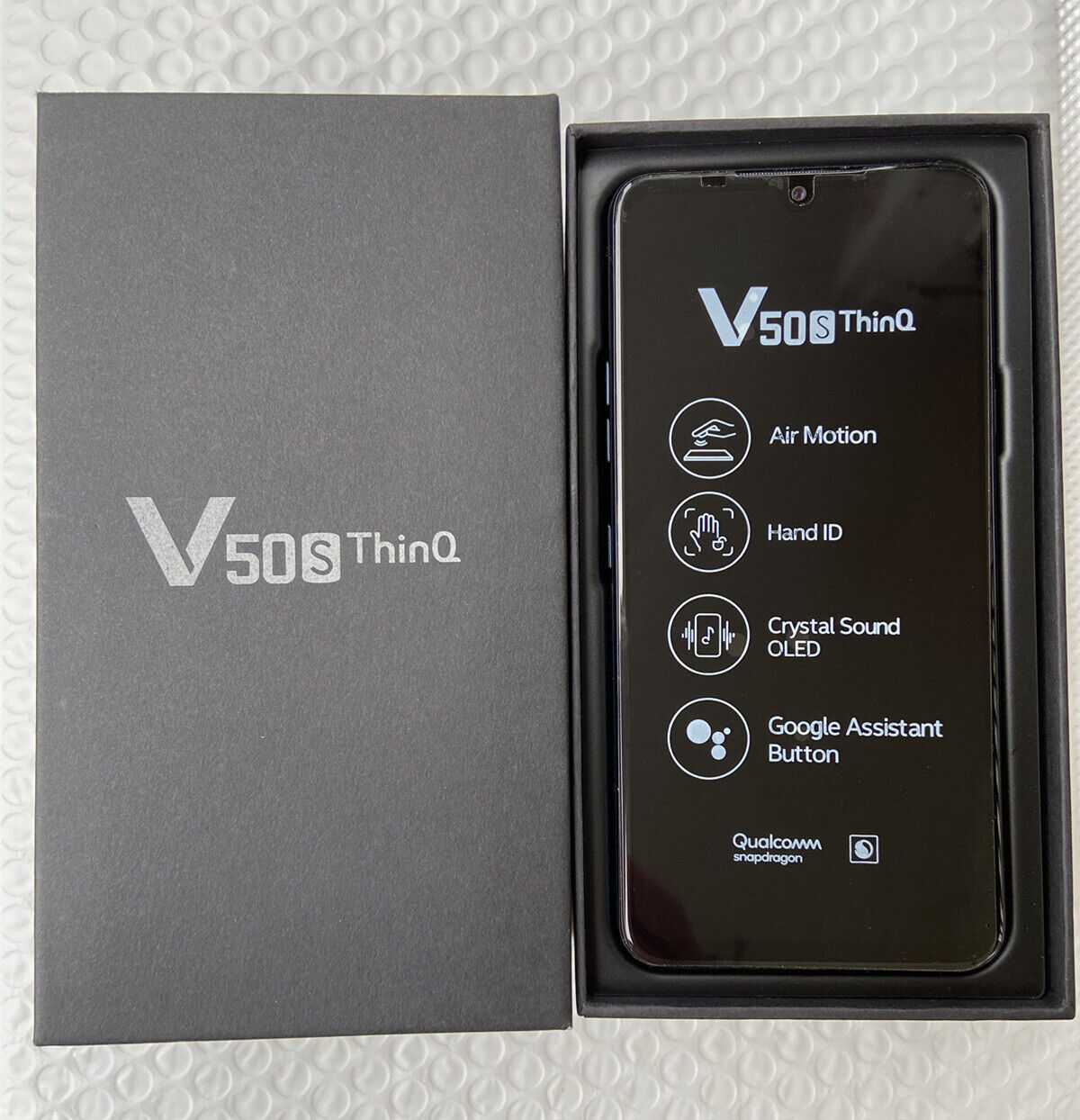 SDJHW LG V50S 5G ThinQ V510N สมาร์ทโฟน Android 8GB RAM 256GB ROM ปลดล็อคกล้อง 32MP เดิม 4G LTE ลายนิ้วมือ โทรศัพท์มือถือ FXJNS