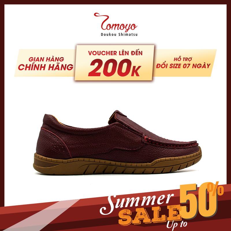 Giày lười nam da nubuck tomoyo tmn22706