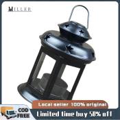 Wrought Iron Windproof Outdoor Candle Holder Lamp - Home Decor