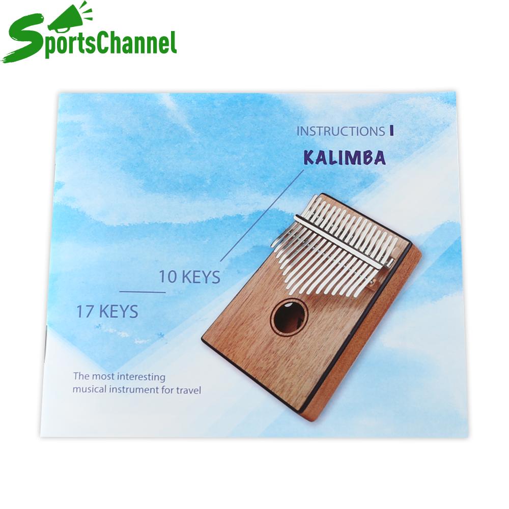 Sportschannel Kalimba Tấm Ngón Tay Cái Đàn Piano Văn Bản sách âm nhạc Cụ Hướng Dẫn Cho Người Mới Bắt Đầu