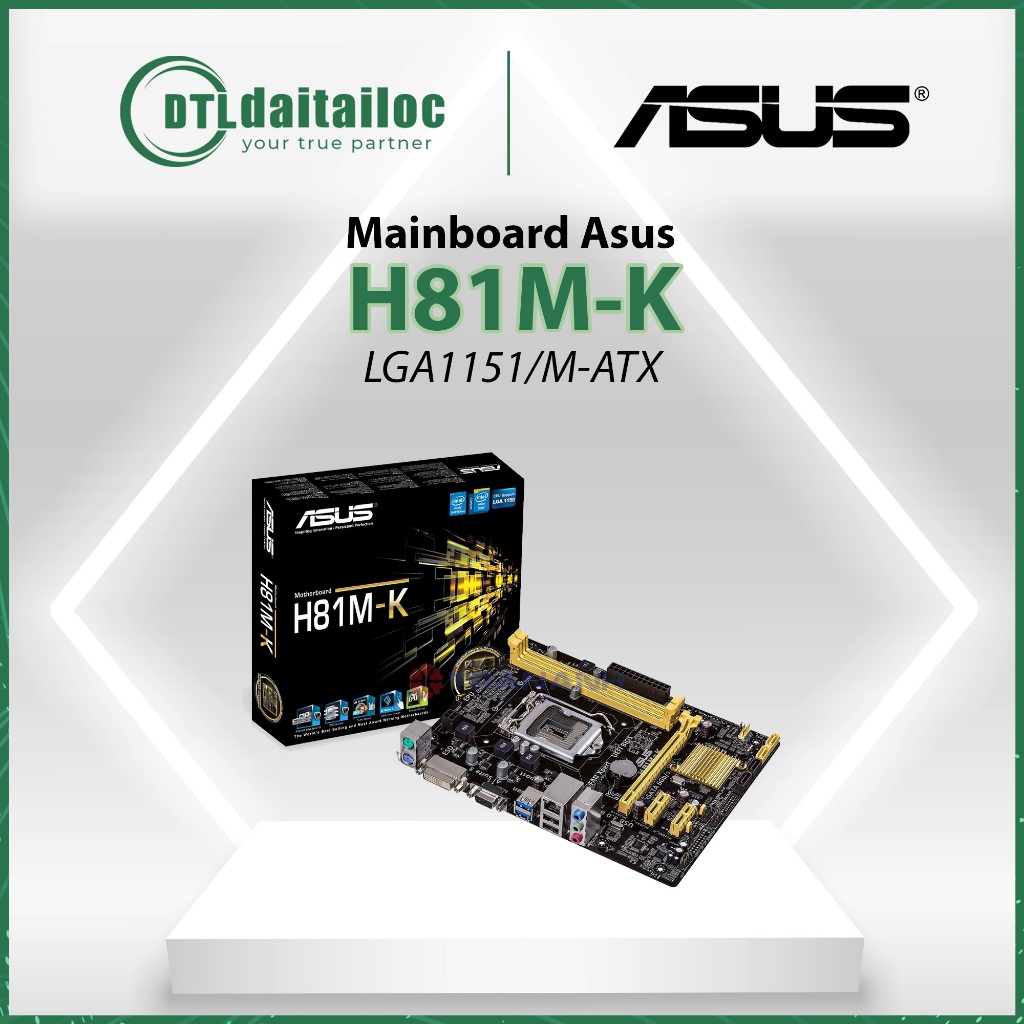 Mainboard - Bo Mạch Chủ ASUS - H81 M-K - Hàng Chính Hãng