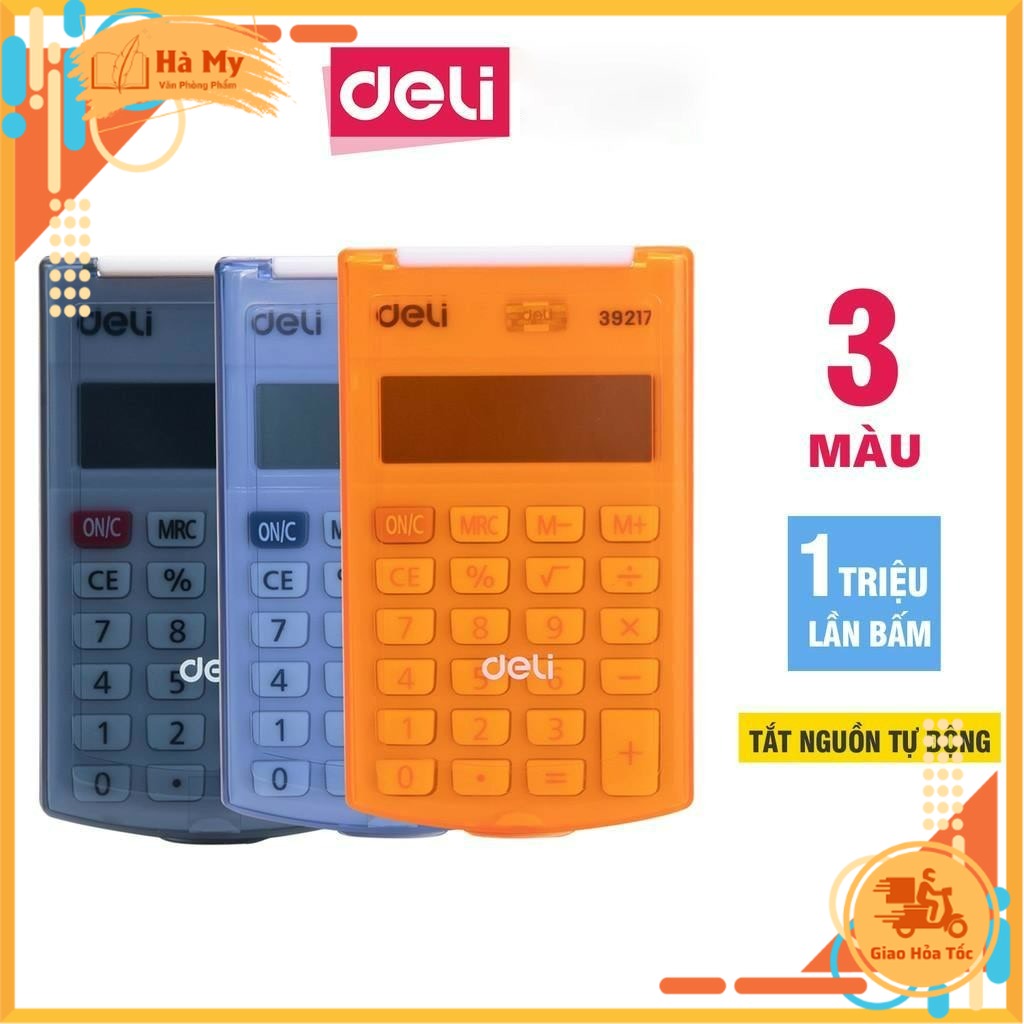 Máy tính cầm tay mini bỏ túi Deli E39217