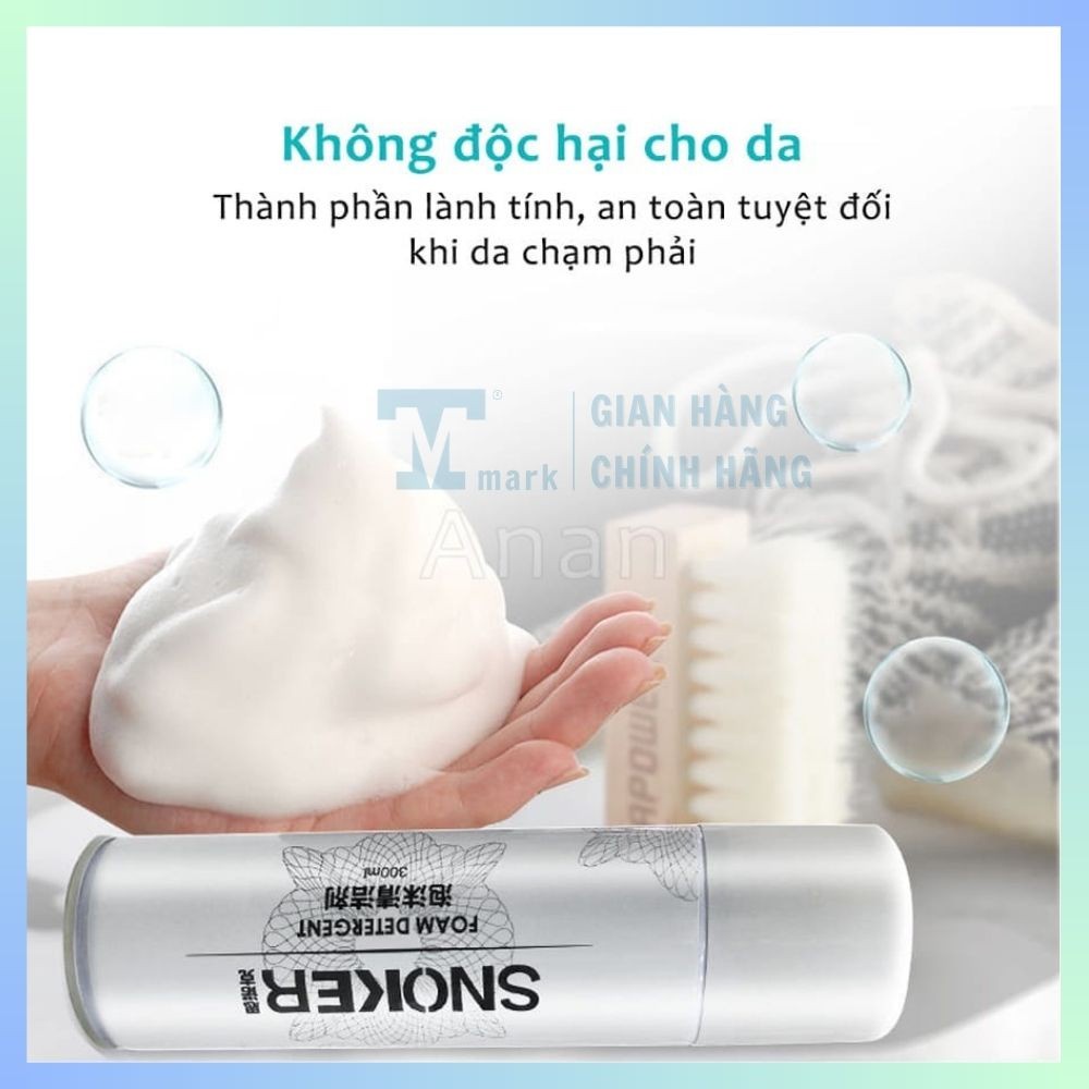 Bình xịt vệ sinh giày, bình xịt bọt tuyết giặt khô giày, dung dịch vệ sinh giày, vệ sinh giày dép sneaker cao cấp