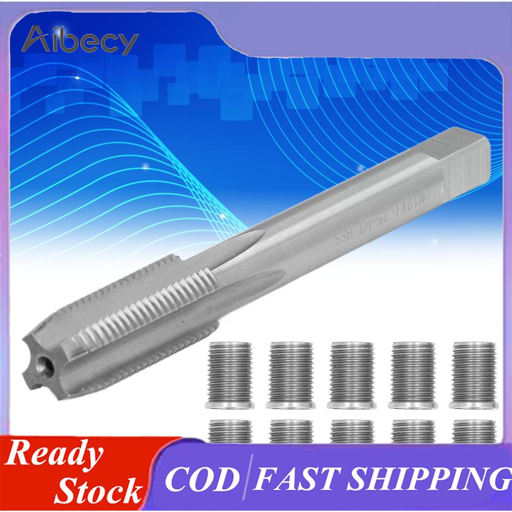 Aibecy bugi công cụ sửa chữa chủ đề dụng cụ sửa chữa Kit rethreading phổ m12x1.25 tap cho xi lanh cho động cơ diesel