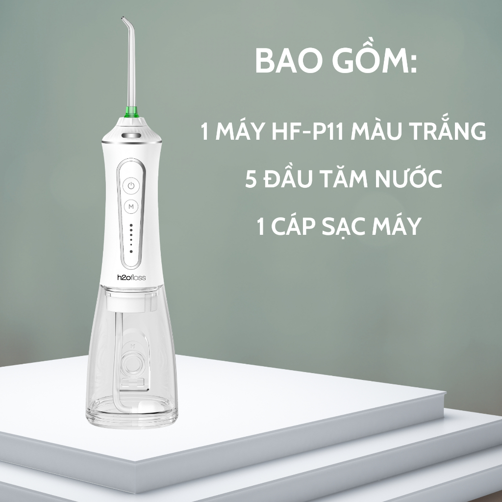 Máy Tăm Nước H2ofloss HF-P11 HF-9P / HF-6  / HF-10 mini Tăm Nước Cầm Tay Dụng cụ vệ sinh răng miệng 