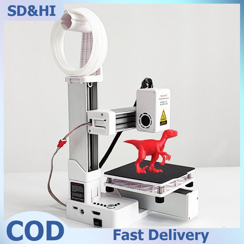 SD&HI เครื่องพิมพ์3D ชั้นความละเอียดสูงเอบีเอสตัวแยกความถี่สูงหัวฉีดโลหะทั้งหมดเครื่องพิมพ์3D ขนาดเล็กสำหรับทำแบบจำลอง EU ราคา 4,241 บาท*ส่งฟรี