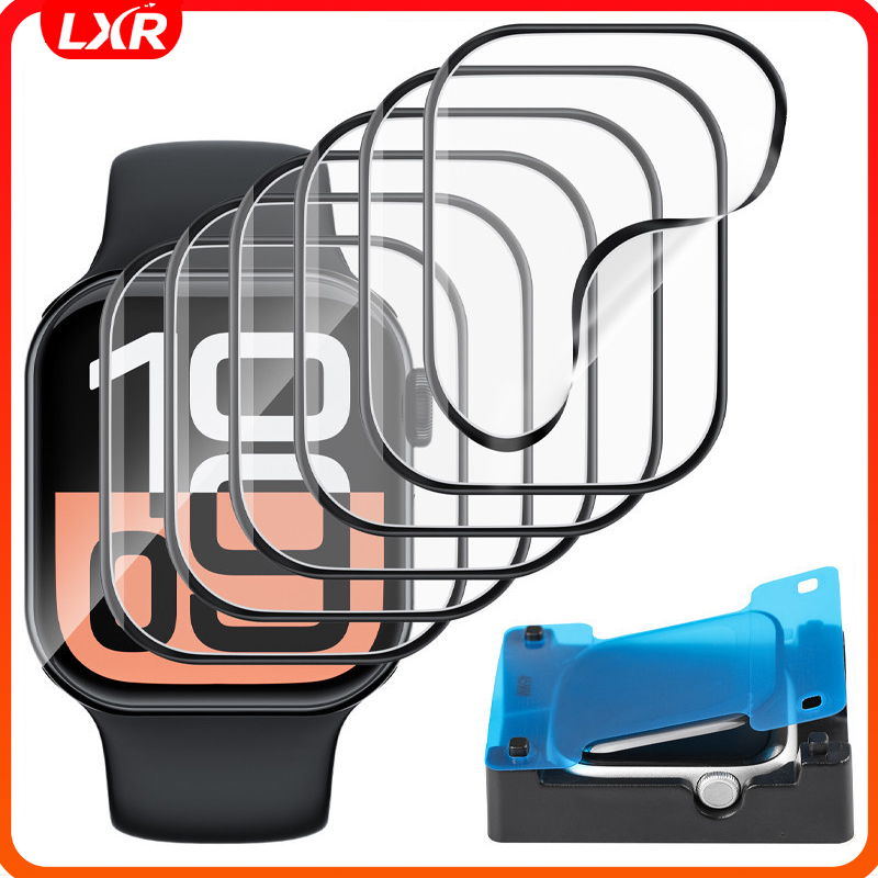 ฟิล์มกระจกนิรภัย / นิรภัยพร้อมเครื่องมือยึด for Smart Watch IWatch Series 10 9 8 7 6 5 4 SE 49มม 46 45 44 42 41 40 38มม ราคา 14 บาท*ส่งฟรี