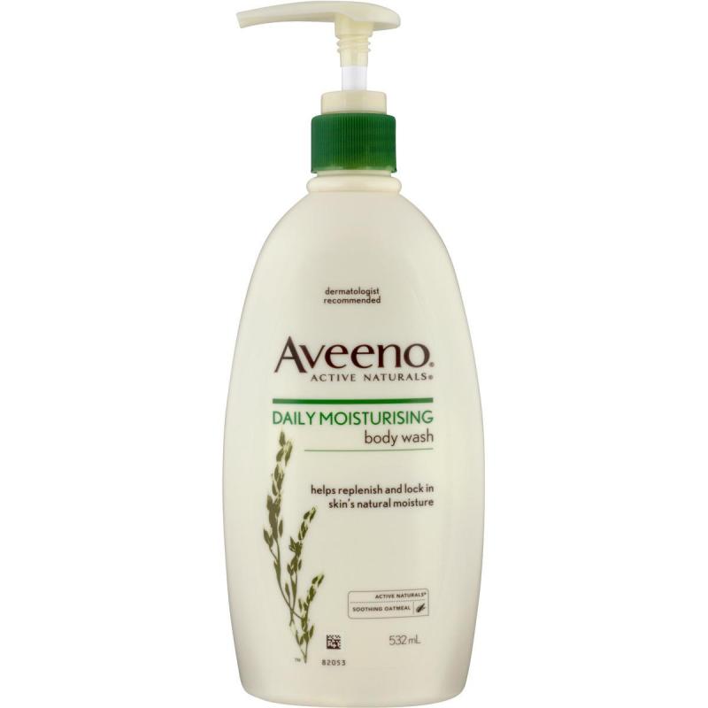 Buy Aveeno Active Naturals Daily Moisturising Wash 532 mL -Its Soap-free, Dye-free, and even gentle enough for sensitive skin - Made in Korea Singapore