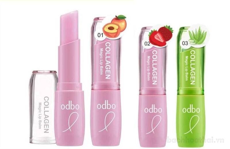 Son dưỡng môi Odbo Collagen magic Lip Balm