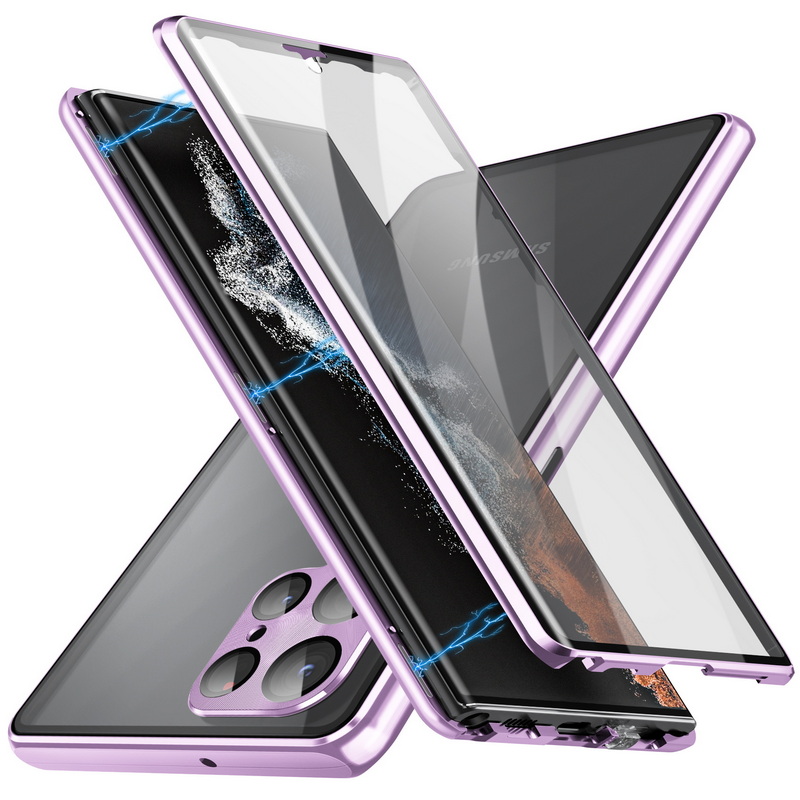 TFOSTNY Samsung Galaxy S22 Plus สำหรับ Samsung Galaxy S23 S22พิเศษ S21การป้องกันเต็มรูปแบบอะลูมินัมอัลลอยเคสครอบโทรศัพท์กระจกแม่เหล็ก ราคา 430 บาท*ส่งฟรี