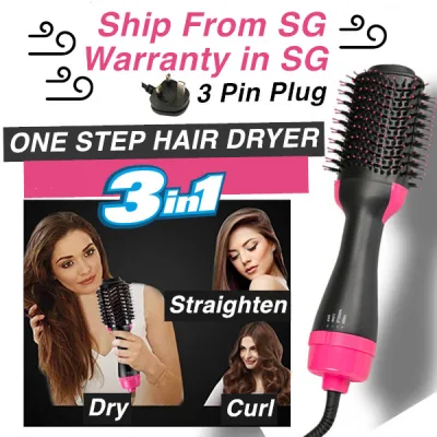 One Step Hair Dryer Volumizer Portable Hot Air Brush Styler Hairdryer Similar to Revlon Onestep