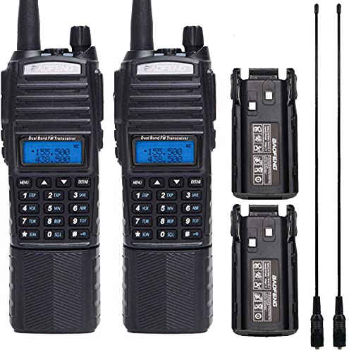 BaoFeng UV-S9 Plus High Power 2200mAh Large Battery Tri-Power Portable Two-Way Radio with 15.1Inch 771 Antenna