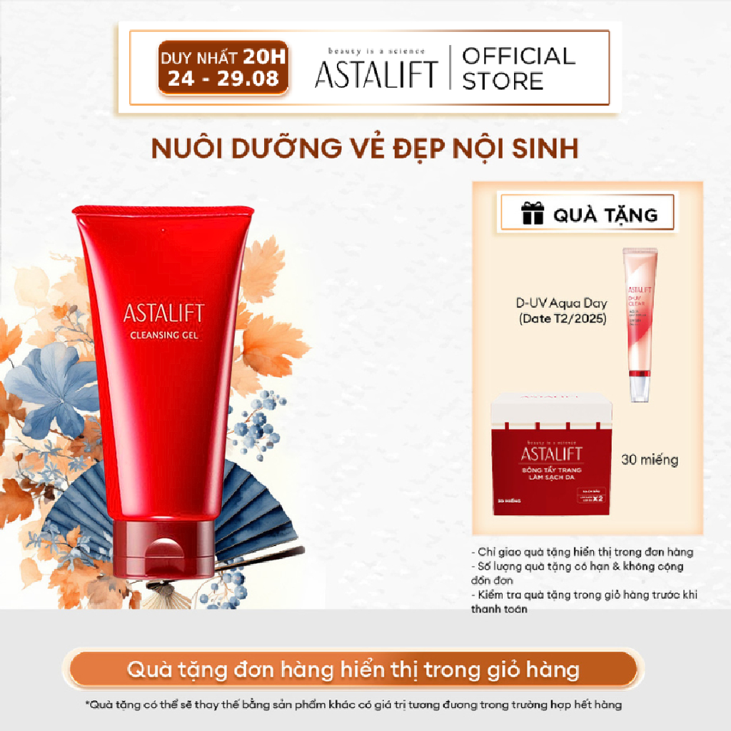Tẩy Trang Dạng Gel ASTALIFT Cleansing Gel 120g