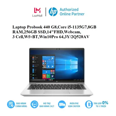 VOUCHER 1.5 TRIỆU [25.07 - 29.7] Laptop Probook 440 G8,Core i5-1135G7,8GB RAM,256GB SSD,14