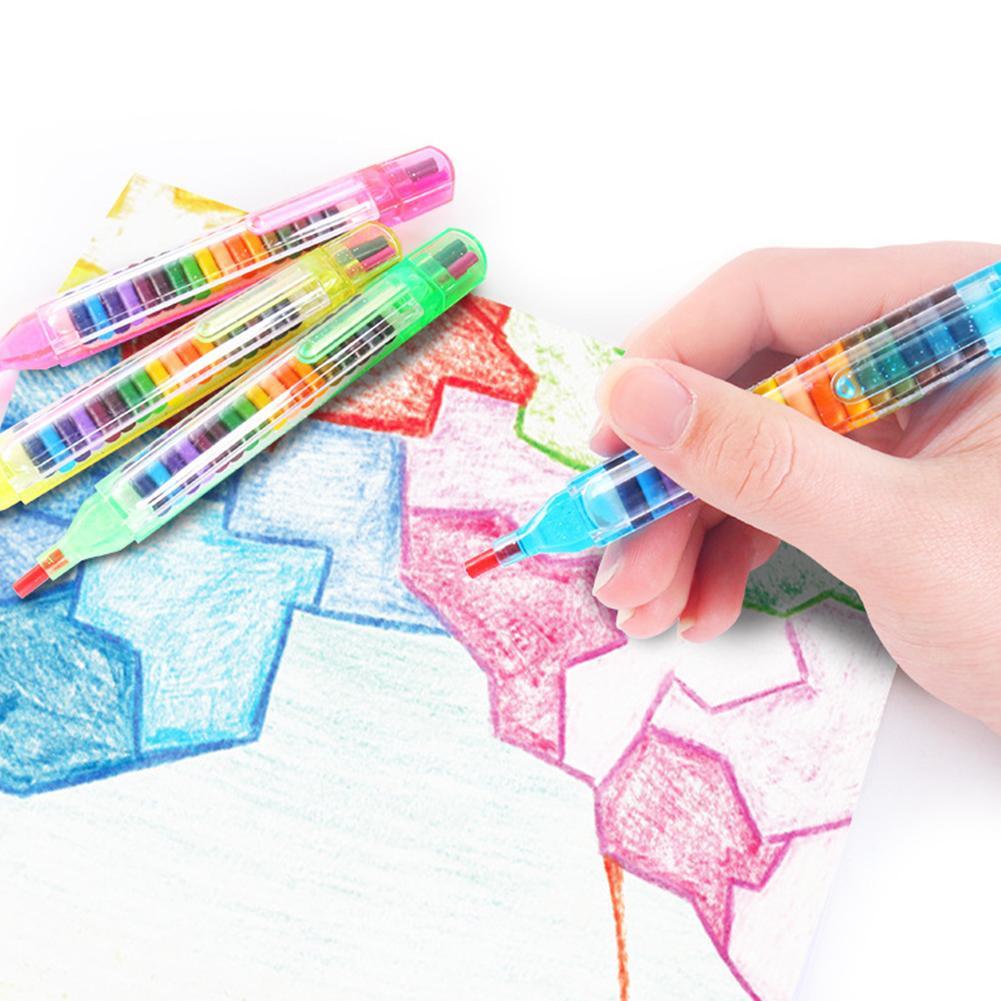 20 Colors Painting Crayons Graffiti Crayons For Students Color Random A5A6
