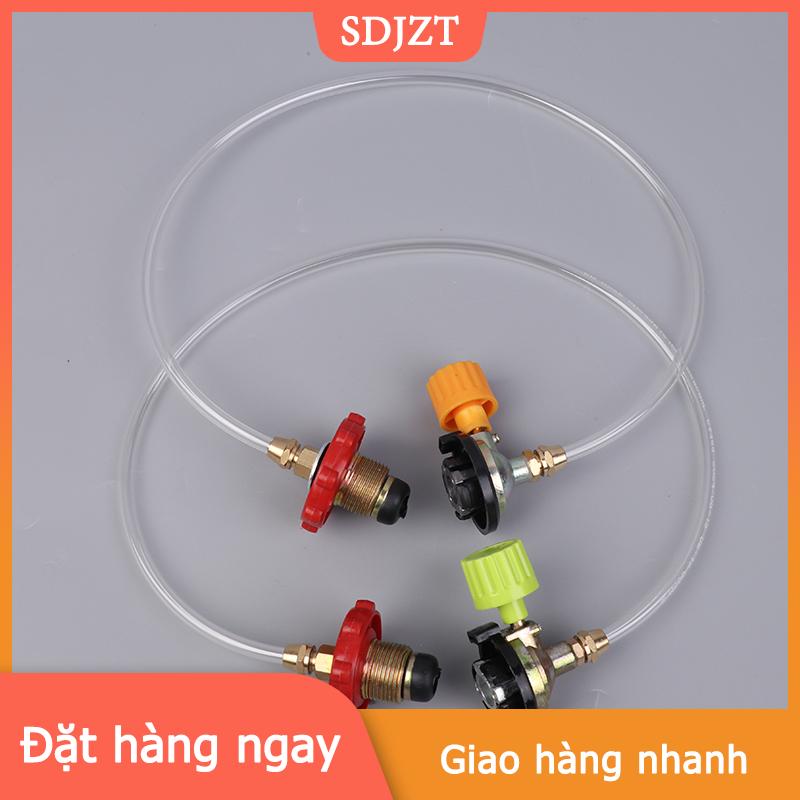 SDJZT UTENSIL Cắm Trại Bếp gas gas gas Refill adapter ngoài trời Cassette gas Tank điền Van gas Tank lò Lạm Phát van phụ kiện