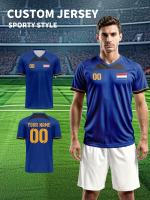 Jeans Fritz Custom 3D Print Orange Netherlands Flag Soccer Jersey Sporty Style Football Shirt for Men Women Training Match with Fast Delivery Cod Free Shipping High Quality Breathable Eco Friendly Soft Touch