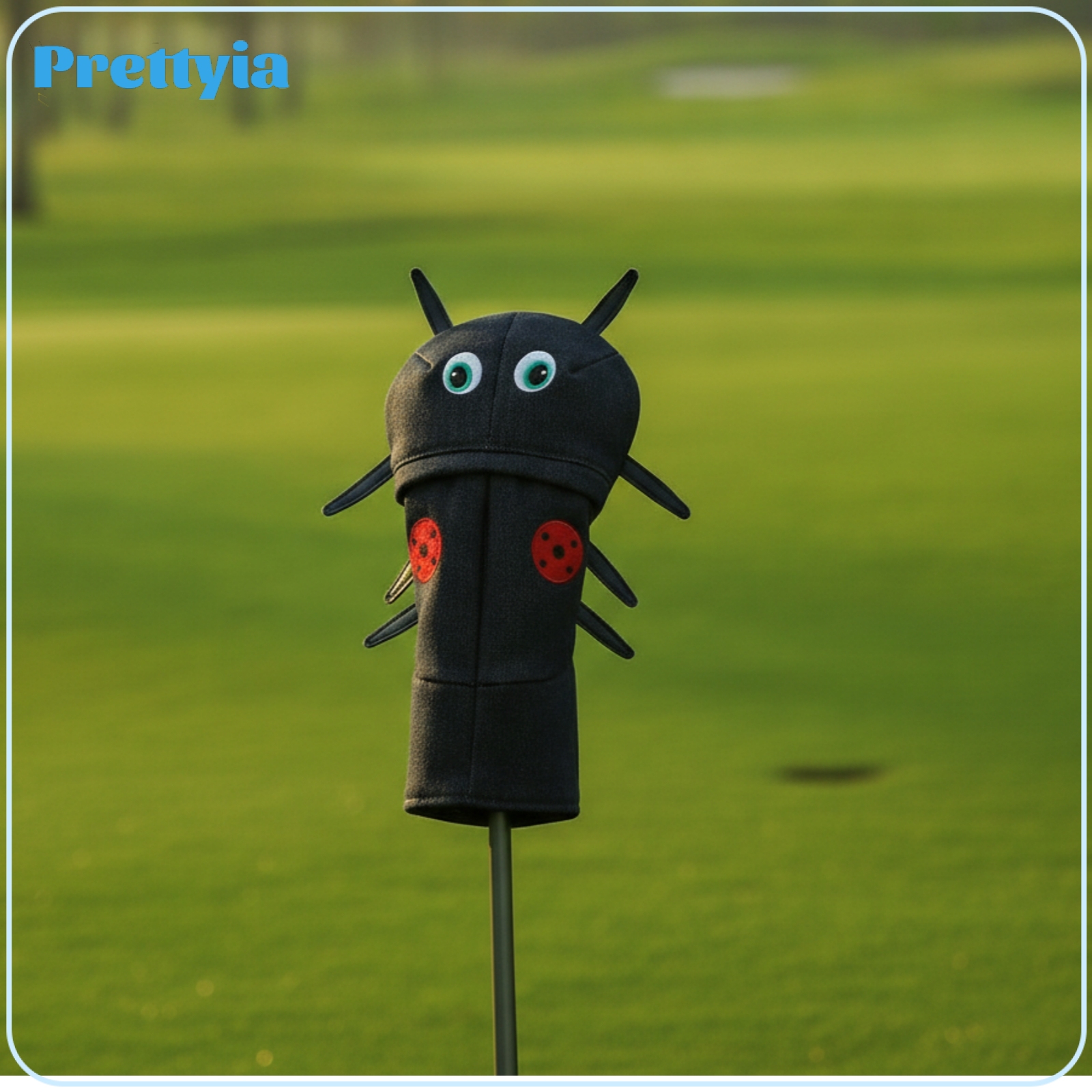 Prettyia Eye-Catching Cartoon Driver Headcover Denim Ladybug Headcover Embroidered Golf Club Head Cover Structured for Golfers, Travel ราคา 14,465 บาท*ส่งฟรี
