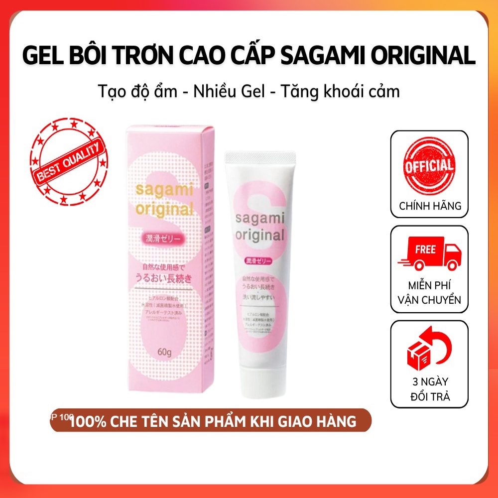 Gel bôi trơn Sagami Original Cao Cấp Nhật Bản - Chai 60g [Chính hãng]