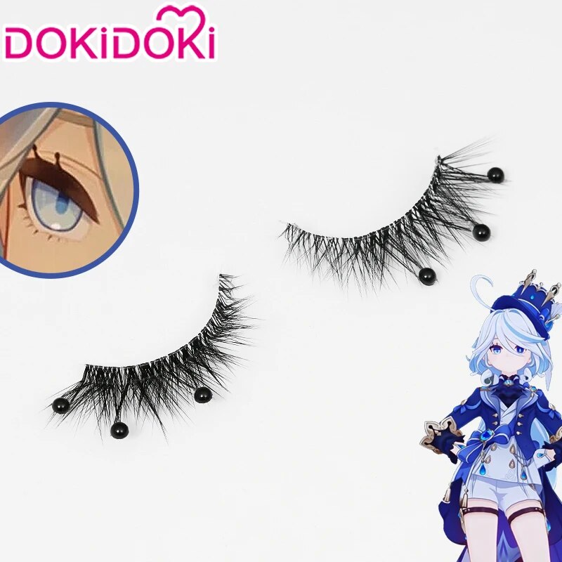 Focalors Wig Game Genshin Impact Cosplay Wig Dokidoki Fonne Furina Hydro Women Blue Hair Furina Eyel