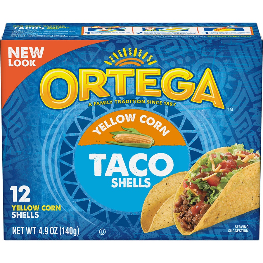 Vỏ bánh Taco Shells - Ortega Taco Shells 12 cái 140g