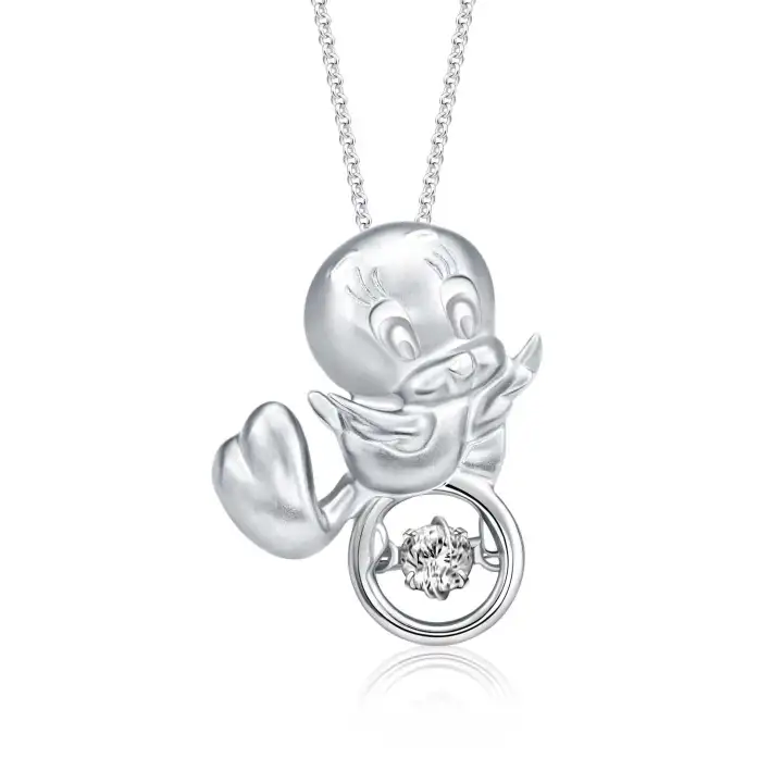 SK Jewellery Looney Tunes Tweety Flying Adventure Diamond Necklace