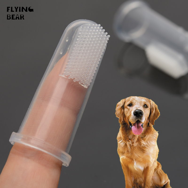 Bay gấu cao su ống đeo ngón tay Silicone bàn chải đánh răng ngón tay Bàn Chải Đánh Răng Chống cao răng làm sạch răng miệng cung cấp bàn chải đeo ngón tay phù hợp với ngón tay