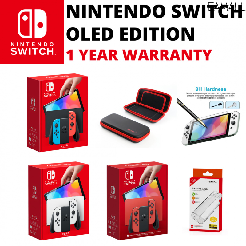 [High-Quality]Nintendo Switch OLED (7" OLED Screen | 64GB Storage | Wi-Fi | Bluetooth | 4310MAh Battery) 1 Year Warranty ราคา  33,233 บาท*ส่งฟรี