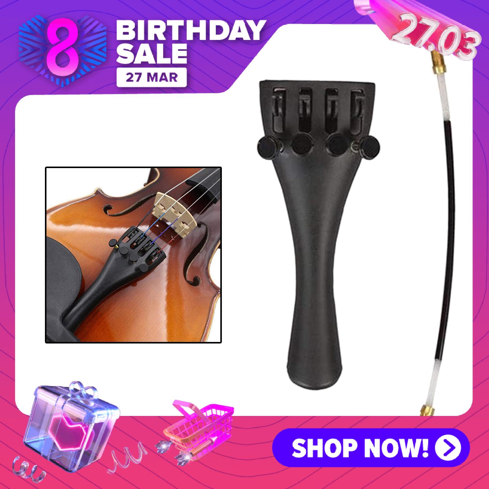 Esquirla CELLO tailpiece 4/4 Cello với tailpiece thay thế dây các bộ phận bền