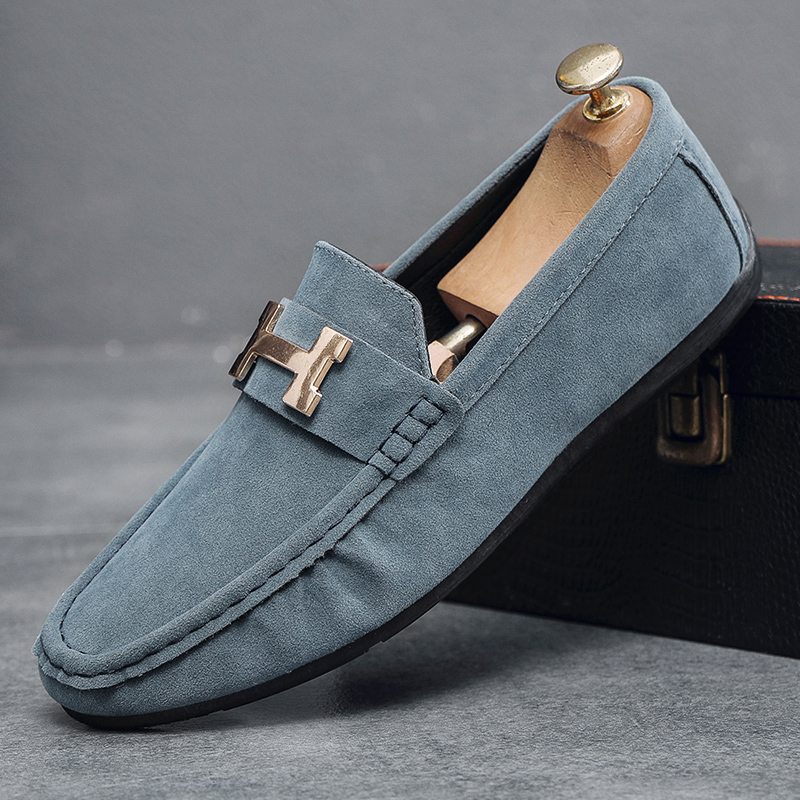 Giày da nam thường ngày thương hiệu thời trang Giày lười nam da thật của nam giày Giày Nam Kiểu slip on Giày lười nam Giày Da