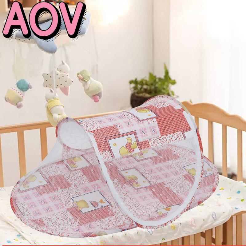 Aov chống bụi dây kéo an toàn thoáng khí xách tay Màn chống muỗi em bé Dễ dàng lắp đặt mùa hè nôi có thể gập lại sơ sinh lều du lịch với đệm