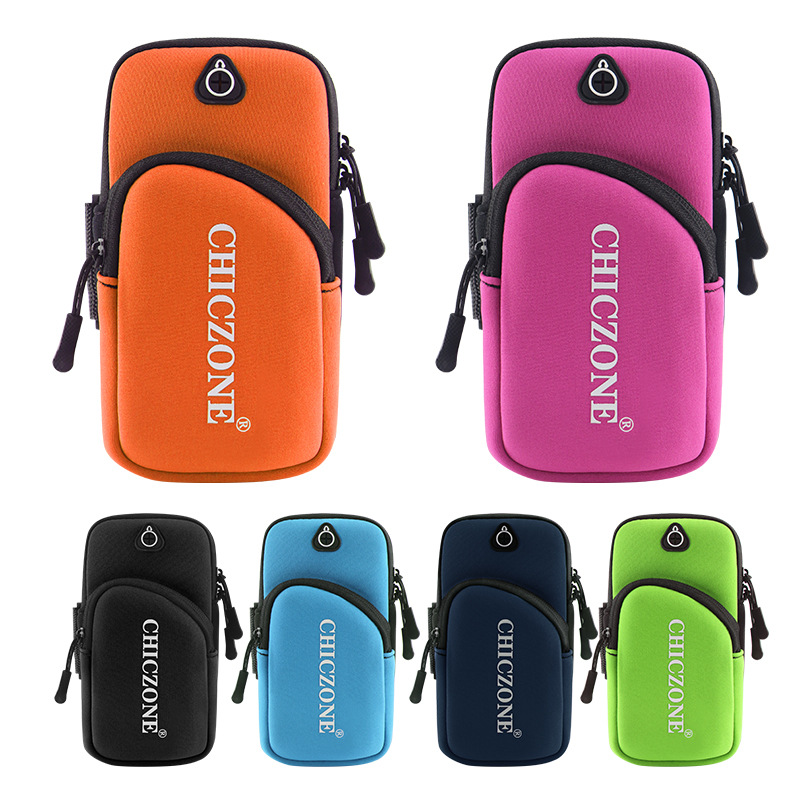 New Running Mobile Arm Bag for Men and Women Outdoor Multifunctional Mobile Bag for Fitness Mobile Storage Bag Wrist Bag