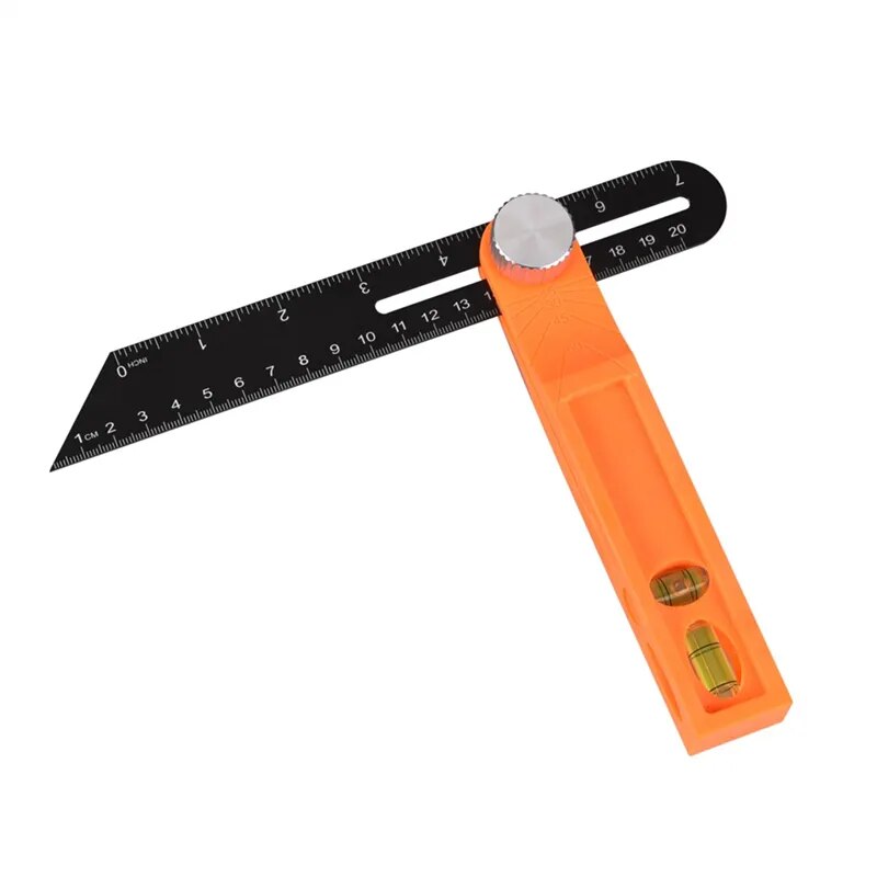 Phiên bản giới hạn góc Cai Trị Đồng hồ đo tri vuông trượt t-bevel có tay cầm gỗ cấp công cụ đo chế biến gỗ thước đo thước đo