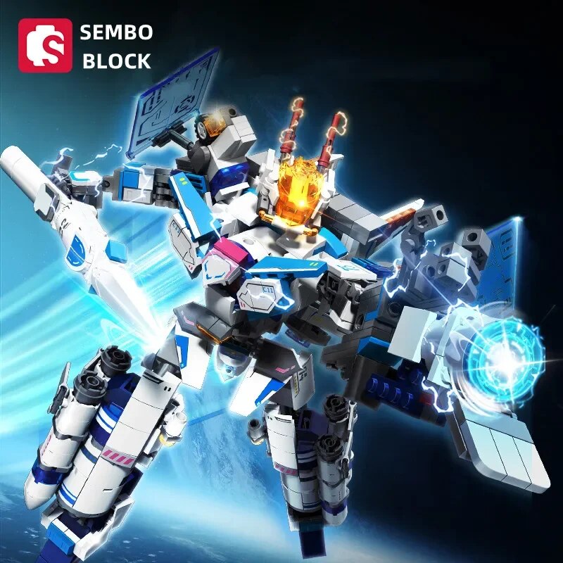 Sembo Khối Trung Quốc khối xây dựng Robot biến hình mô hình hành động Tự Làm mô hình lắp ráp Cậu Bé Đồ Chơi Trẻ Em Trò Chơi Xã Hội