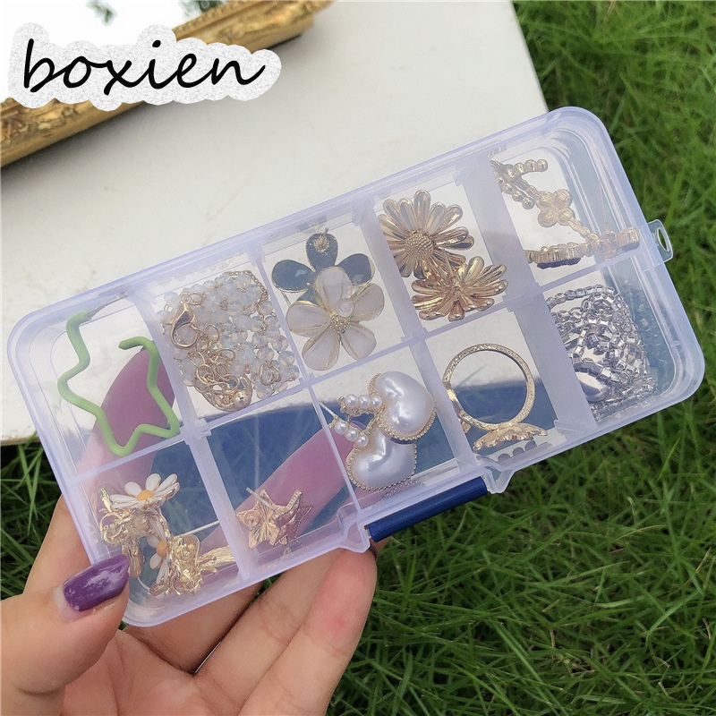 boxien [รหัส CLS2404A ส่วนลด30K สั่งซื้อ150K] กล่องพลาสติกใสเครื่องประดับมือถือตาหมากรุก ราคา 21 บาท*ส่งฟรี
