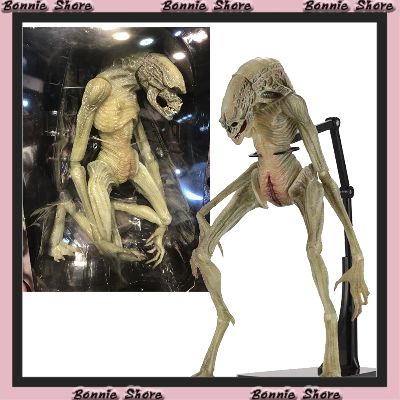 NECA Alien Vs Predator Figure Alien Revival Delune Toy Model New Born
